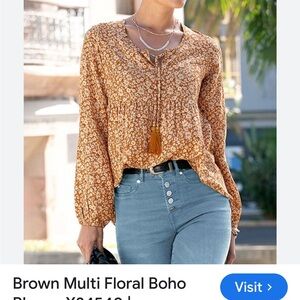 Lascana floral boho‎ blouse